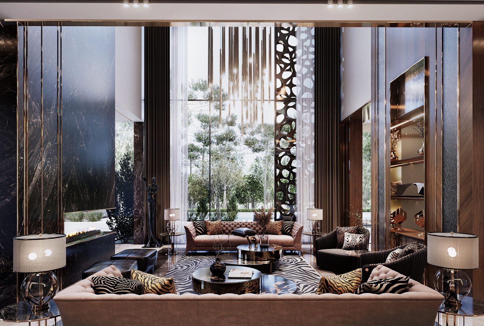Living room design house dubai
